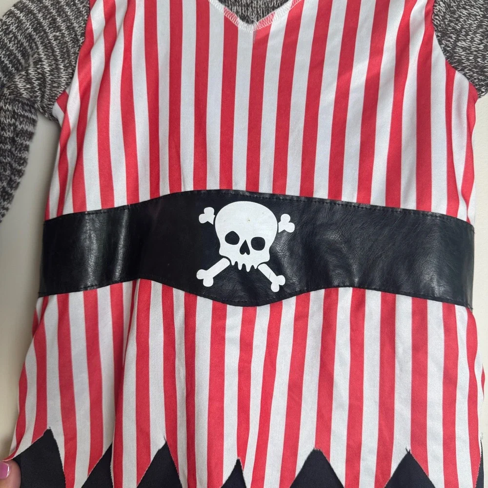 Cracker Barrel Eye Want Candy Pirate Sock Monkey Costume Toddler 2T NWT Striped